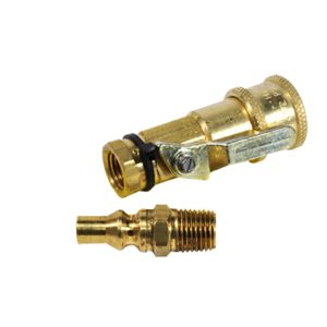 Propane/Natural Gas Connector Kit with Shut-off Valve and Full Flow Male Plug